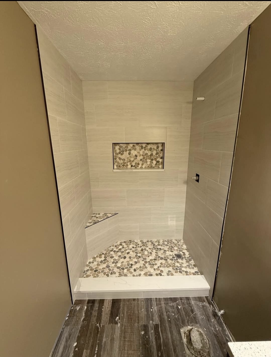 Custom tile shower work