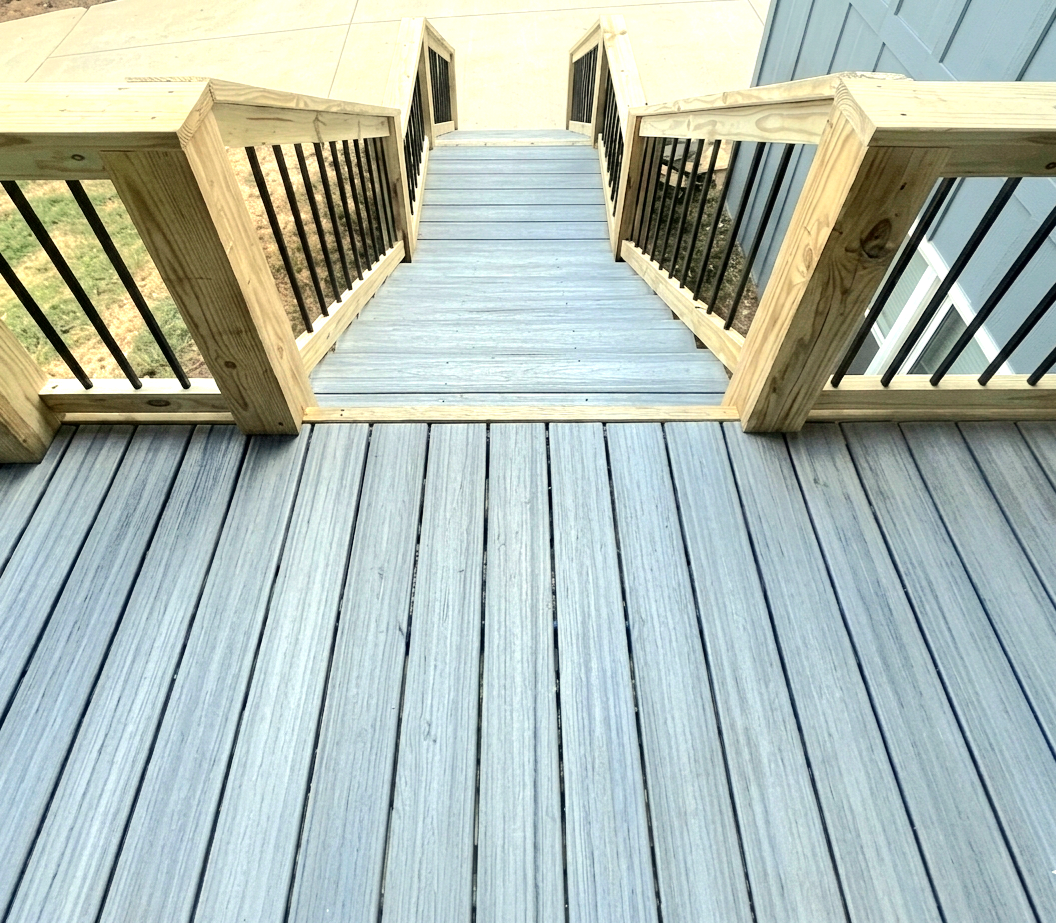Trex composite deck steps